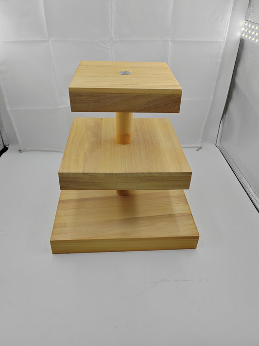 WOODEN 3 LAYER SHELVES