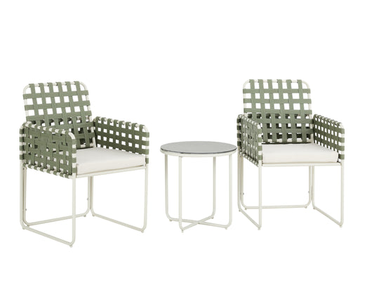 CASUAL SETS 3PCS: 2 CHAIRS + 1 COFFEE TABLE