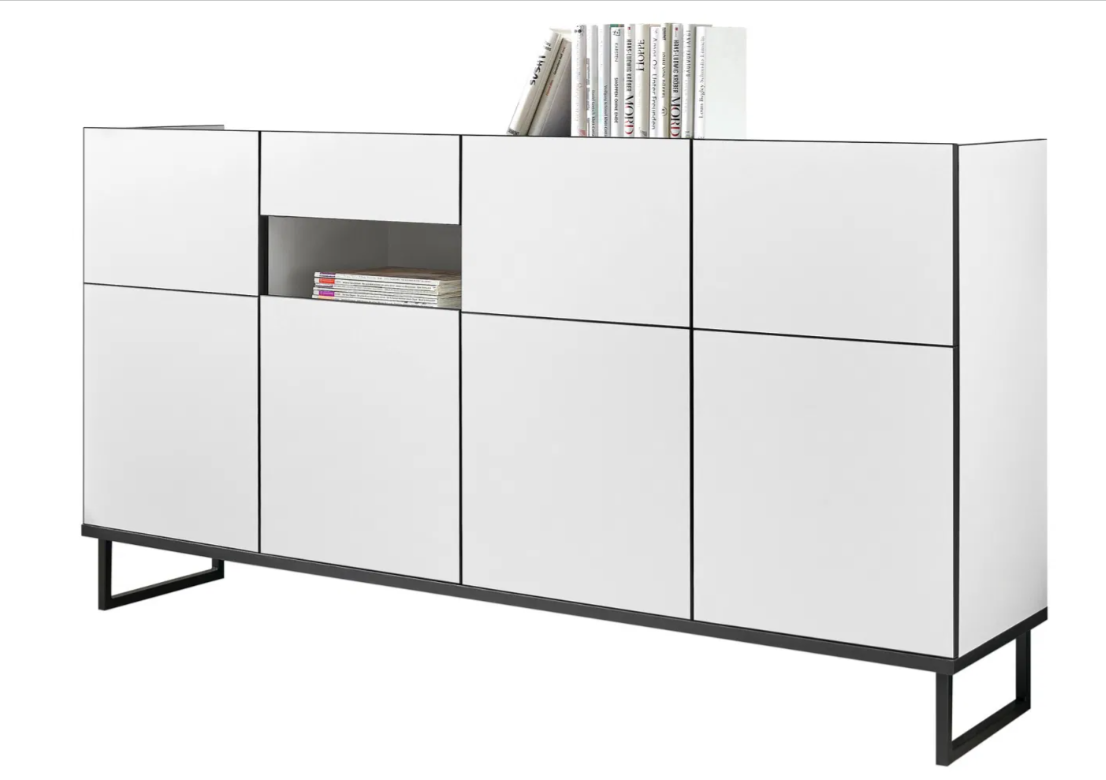 VEGA BUFFET BAS 4PORTES 1TIROIR 2ETAGERES