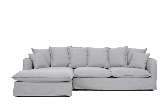 HOBART CORNER SOFA WITH 8 PILLOWS LHS