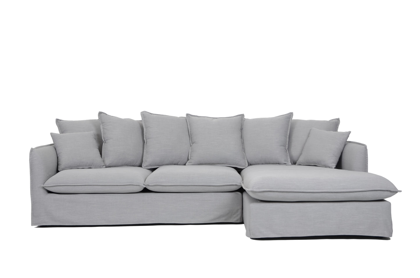 HOBART CORNER SOFA WITH 8 PILLOWS RHS