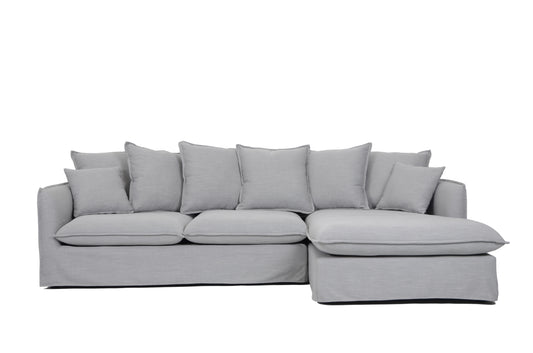 HOBART CORNER SOFA WITH 8 PILLOWS RHS