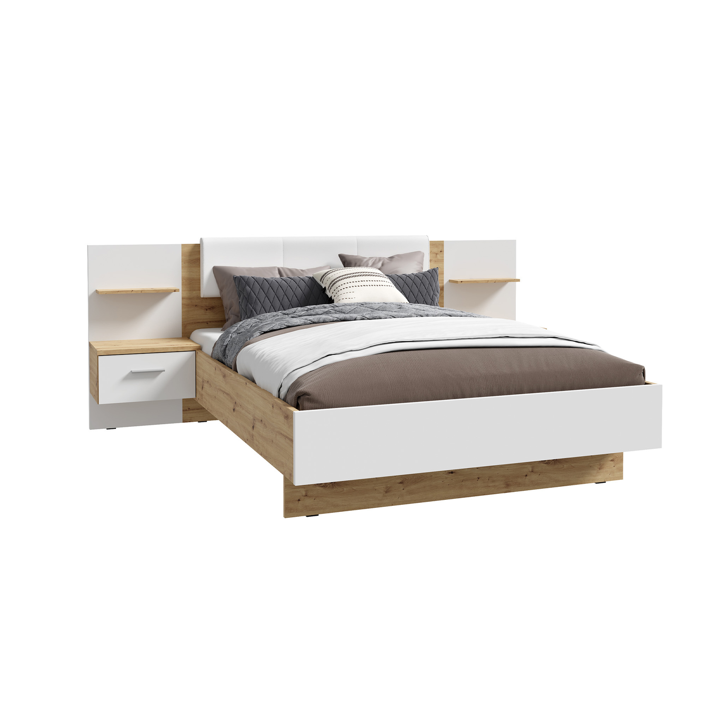 GINGER KAPAZA BEDFRAME + BEDSIDES QUEEN SIZE