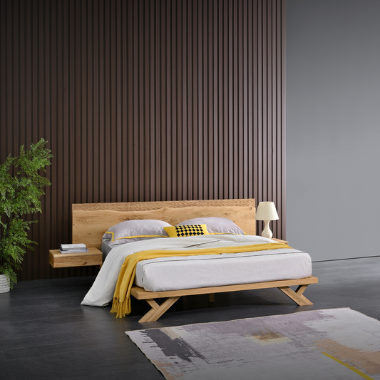MATTERHORN KING SIZE BED + 2 NIGHTSTANDS