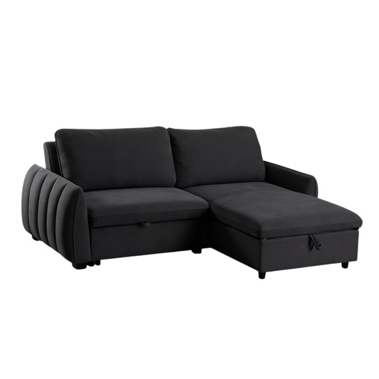 CLOUD CANAPE CONVERTIBLE 2P GRIS FONCE