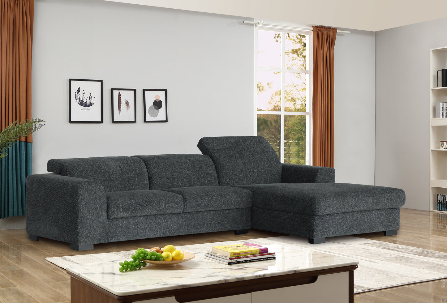 VERA CANAPE D'ANGLE LHS CHARBON