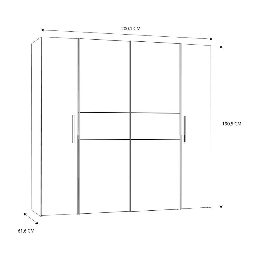 KALIXTUS WARDROBE 2DOORS + 2S