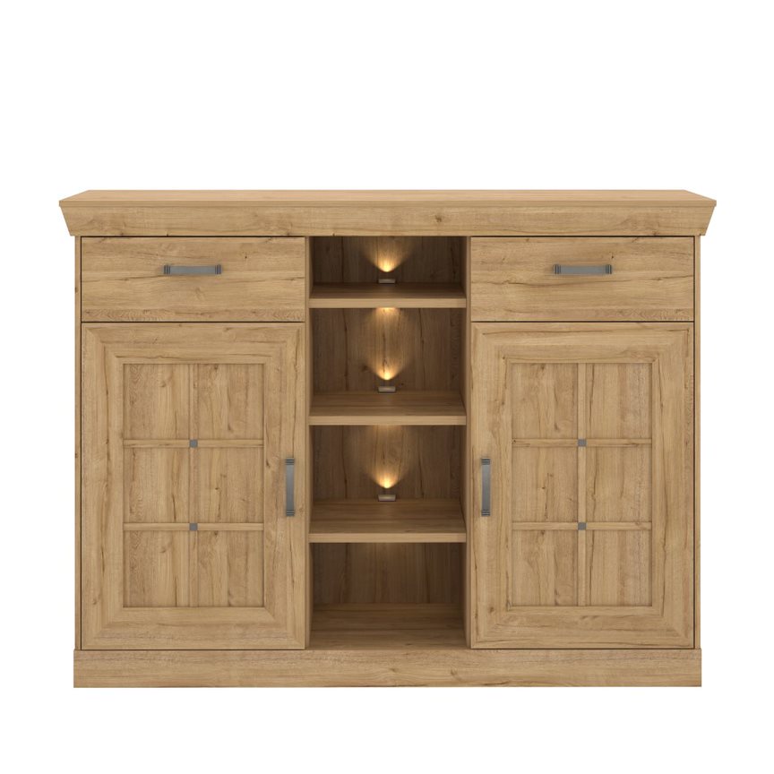 KALIKST CHEST 2DOORS 2DRAWERS 4NICHES